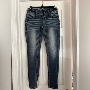 Wallflower Women's Skinny Jeans - Blue